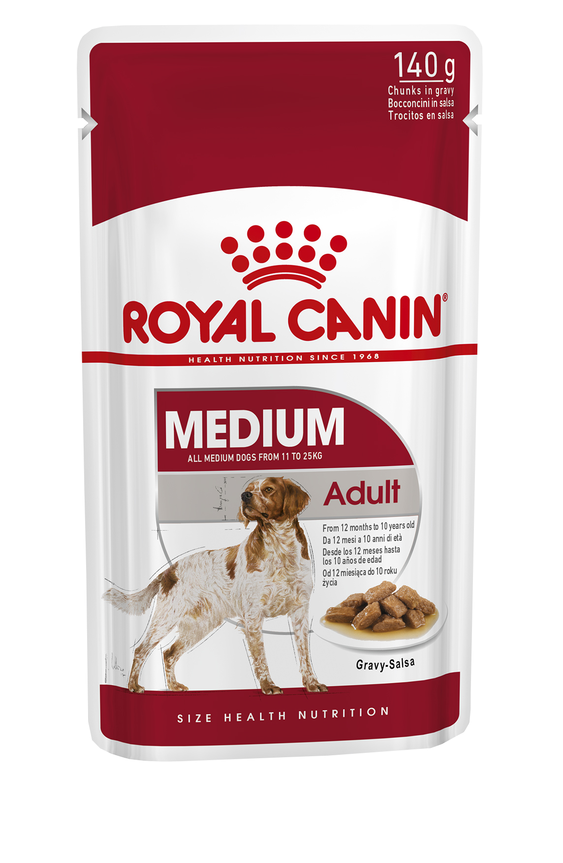 sjaal Verstelbaar Boom Royal Canin - 1 x 4kg Medium Adult dry scientific dog food & 10 x Medium  Adult wet food pouches 140g