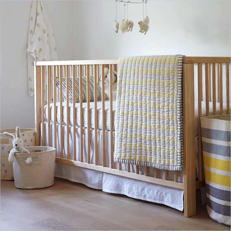 Pehr Designs Crib Skirt White Lusso Kids Inc