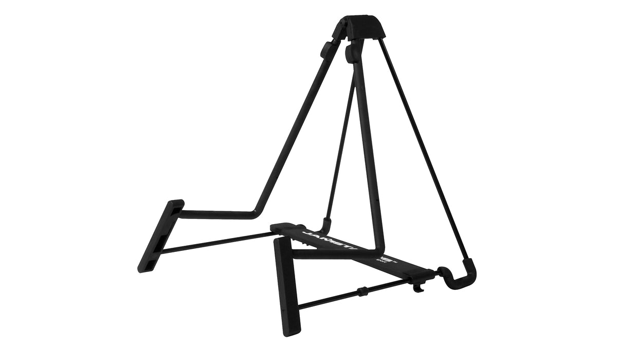 Stagg Tripod-Style Tubular Guitar Stand with Security Strap (Black)