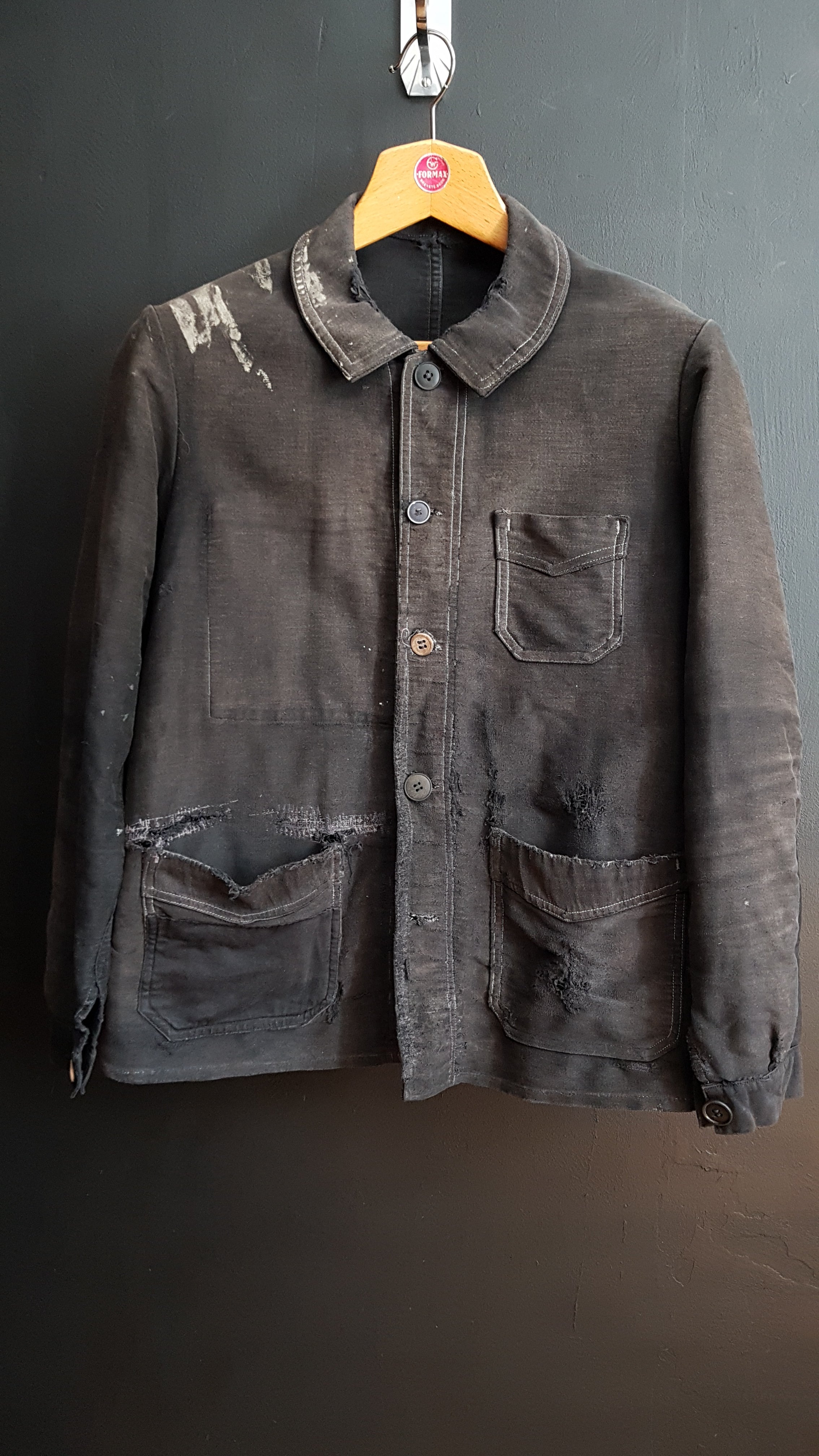 VINTAGE 40s-50s French moleskin jacket - アウター