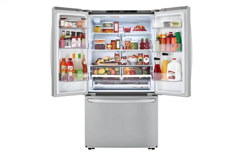 lg 23 cu. ft. counter depth 3-door french door refrigerator