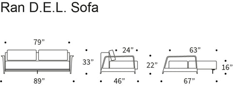 Ran D.E.L Sofa Bed 527