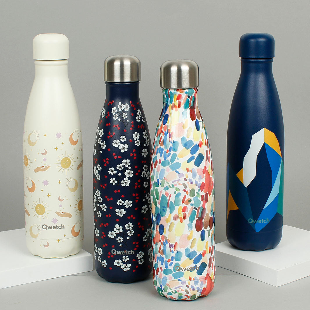 Arty Eco-friendly Arty insulated bottle from Qwetch and Bleu Tango