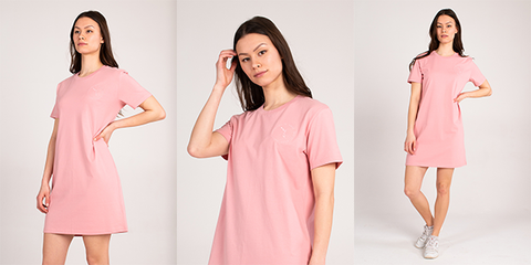 Canyon Pink Organic T-shirt Dress