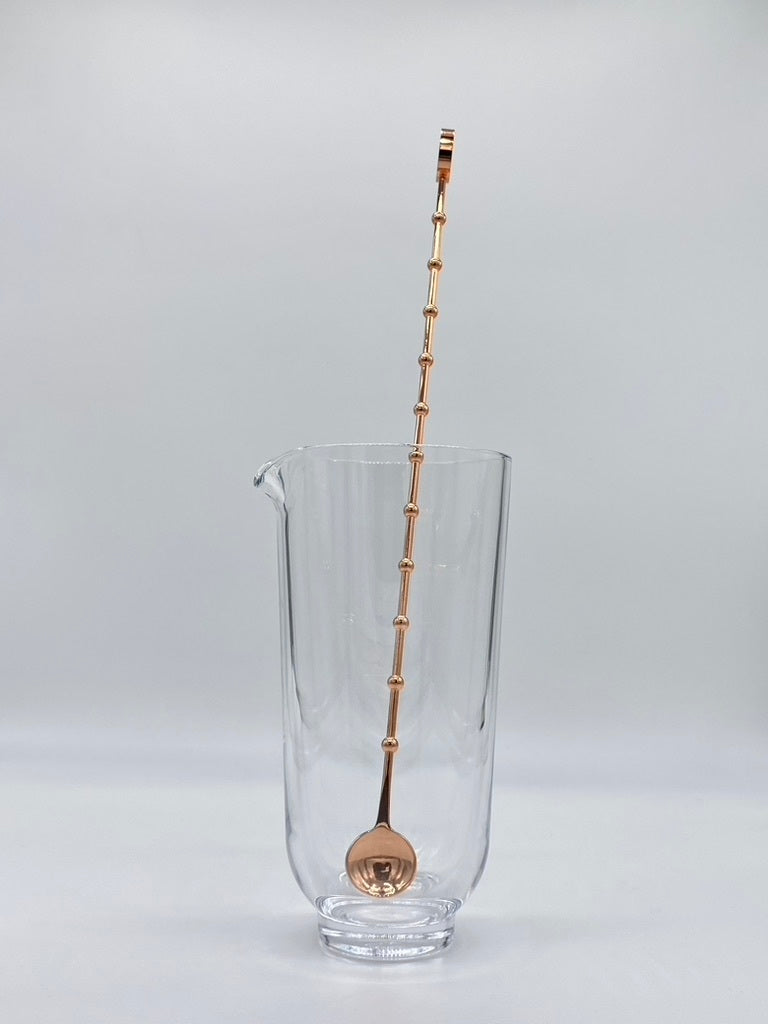 Nude Glass Hepburn Alchemy Cocktail Glass with Metal Lid & Straw - 9.25 oz