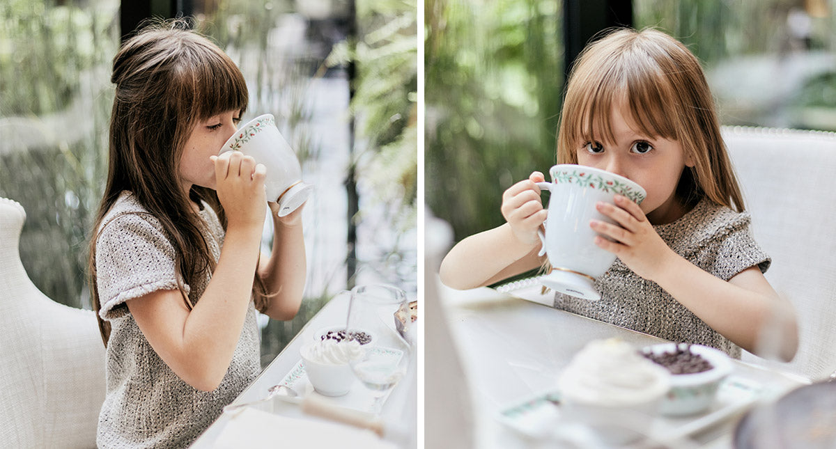 le George V offre un décor magique pour leur très célèbre chocolat chaud