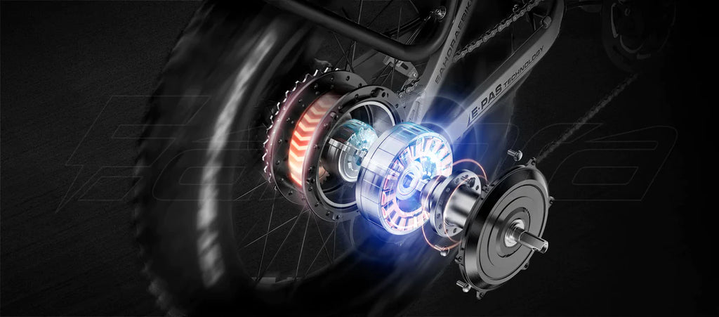 Eahora X7| 750W 48V 17.5Ah  Folding Fat Tire Electric Bike-ebikehaul