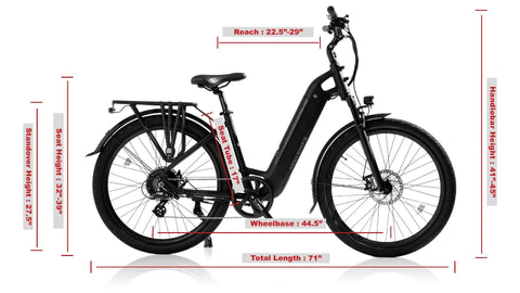 REVIBIKE| Oasis 500-750W| 20 MPH  Step Through Commute Electric Bike-ebikehaul