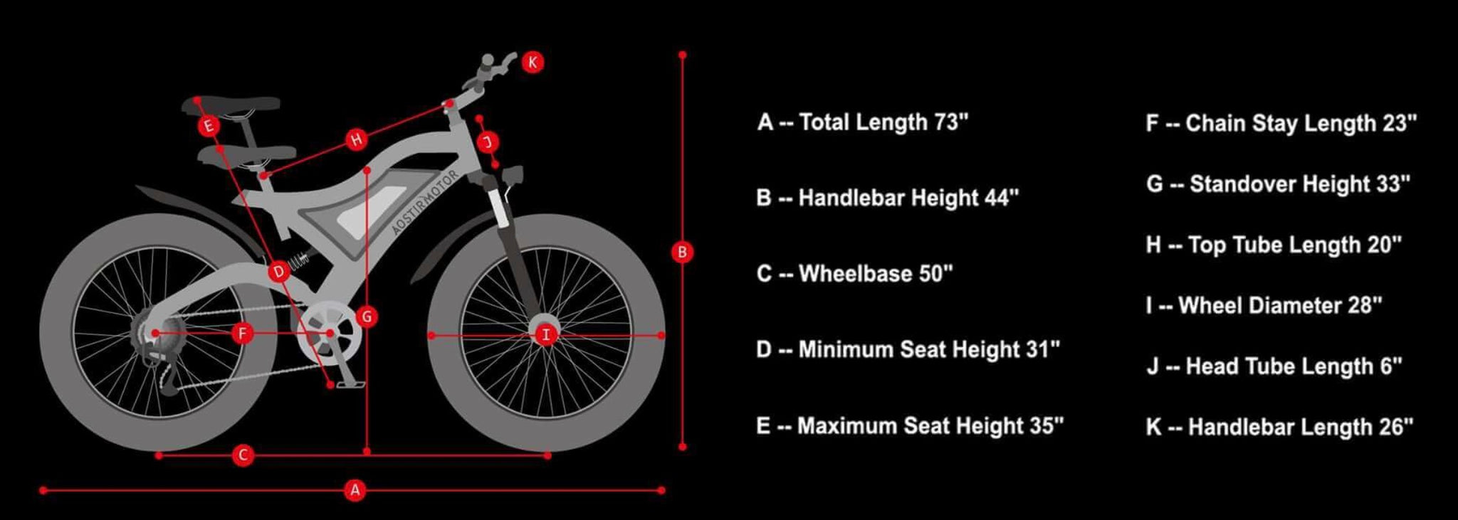 AOSTIRMOTOR|S18 Black-750W Electric All Terrain Mountain Bike