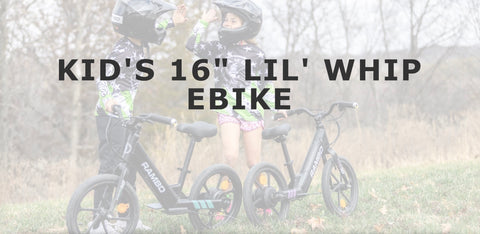 RAMBO| LIL WHIP 250W 16″ LIL WHIP Kids Electric Bike-ebikehaul