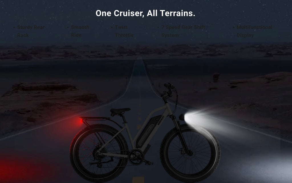 Himiway| Cruiser 750W Long Range All Terrain Step-Thru Electric Bike