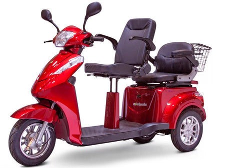 EW-66 | 2 Passenger 600 lbs Capacity 3 Wheel Electric Mobility Scooters-ebikehaul