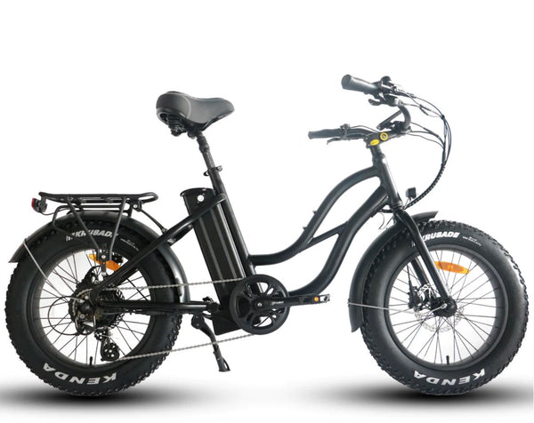 Coastal Cruiser| Step Thru Mini 20x4 - 52v Beach Cruiser Electric Bike-ebikehaul