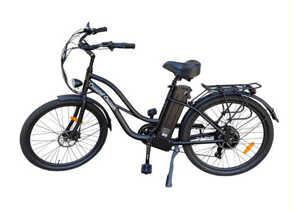 Coastal Cruiser| 500w Classic Cruiser Step Thru 26x2 Electric Bike-ebikehaul