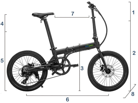 Qualisports| VOLADOR 350W  36V 7Ah Folding Electric Bike-ebikehaul