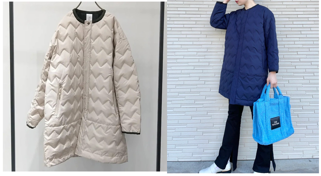 RISLEY（リズレー）2カラー UNISEXキルティングDOWN COAT