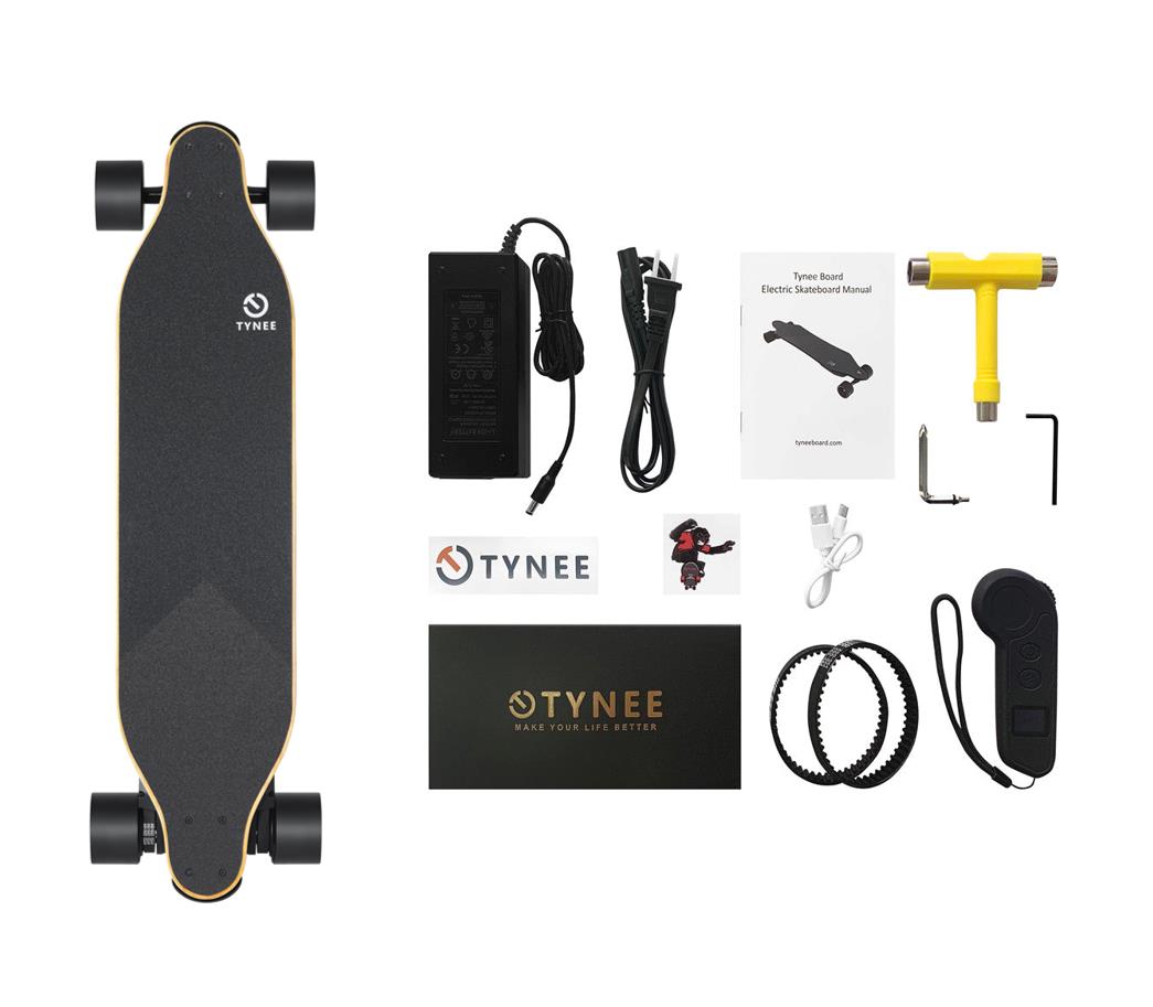 Tynee Electric Skateboard Package Contents