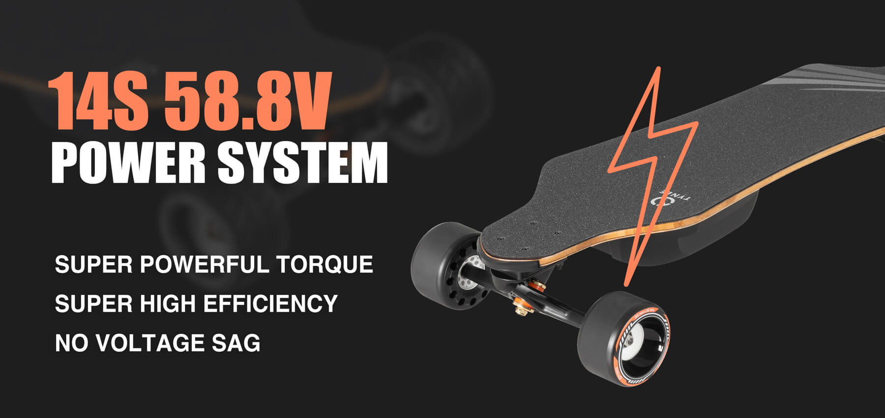 Tynee ultra x pro electric skateboard 14S power system