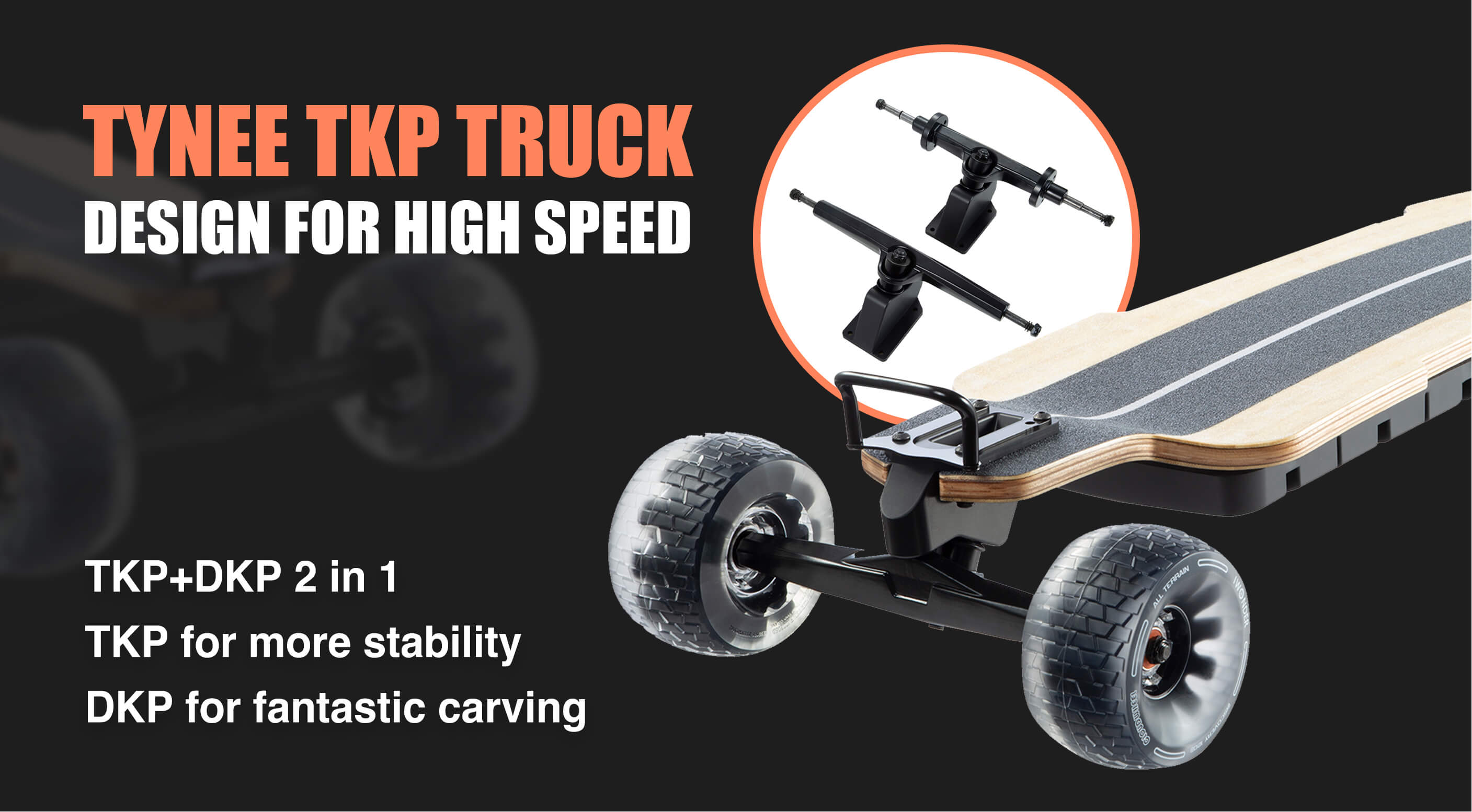 Tynee Explorer Electric Skateboard TKP Truck