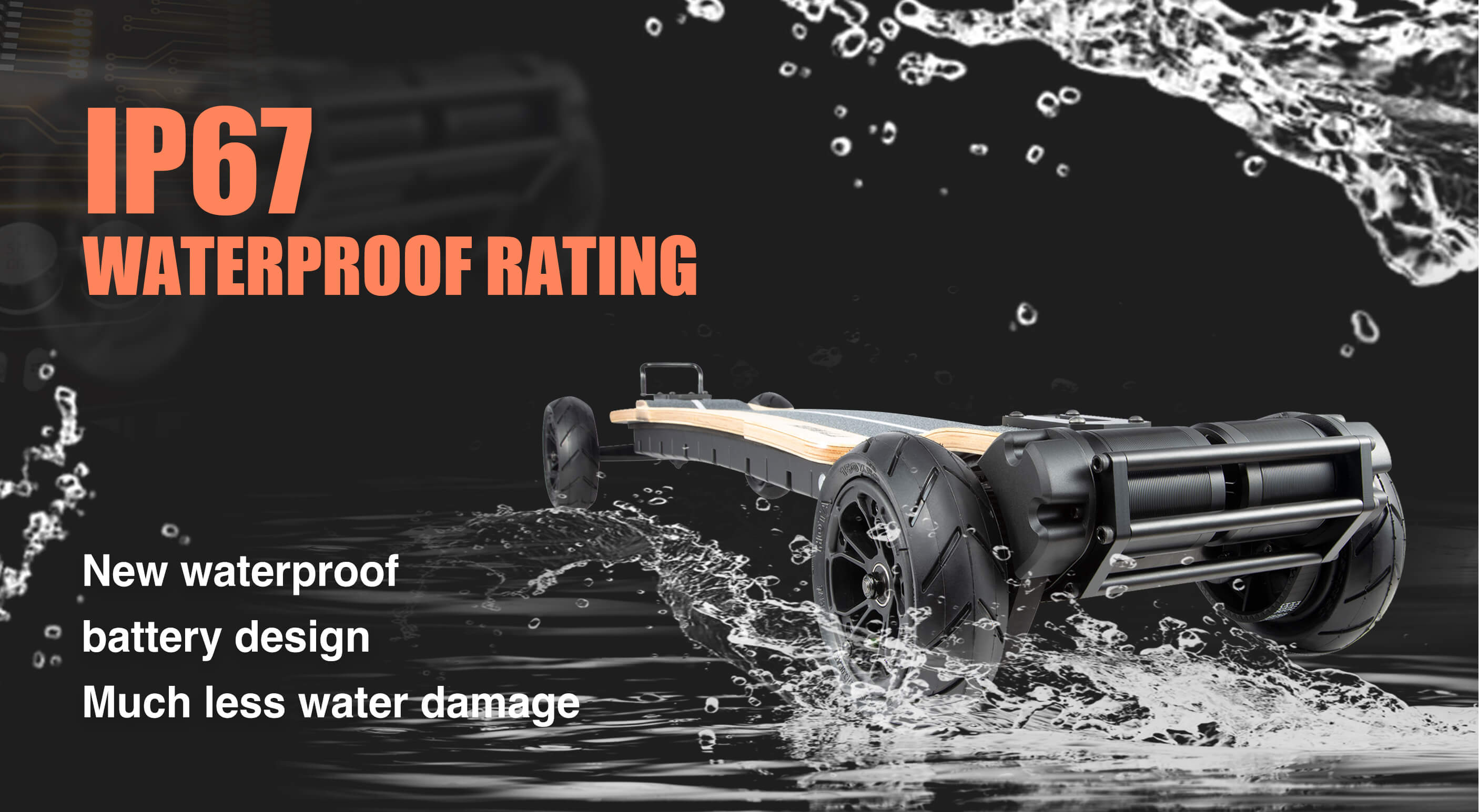 Tynee Explorer Electric Skateboard Waterproof Rating