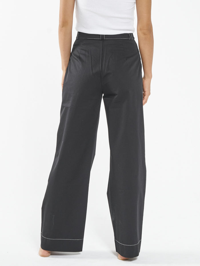 Ivy Mid Rise Pleated Pant - Parchment