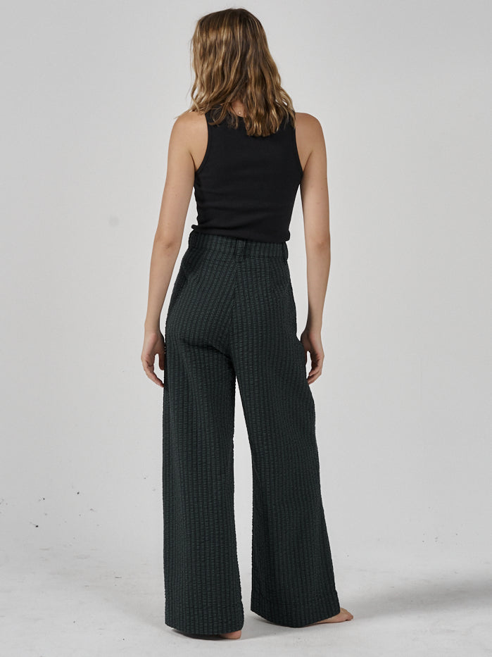 Danny Pinstripe Pants in Taupe