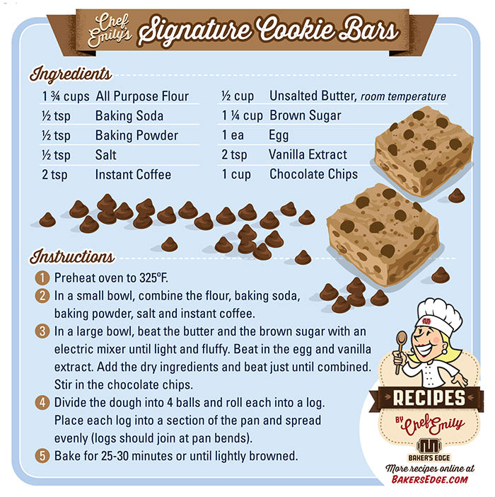 Baker's Edge Recipe for Signature Cookie Bars