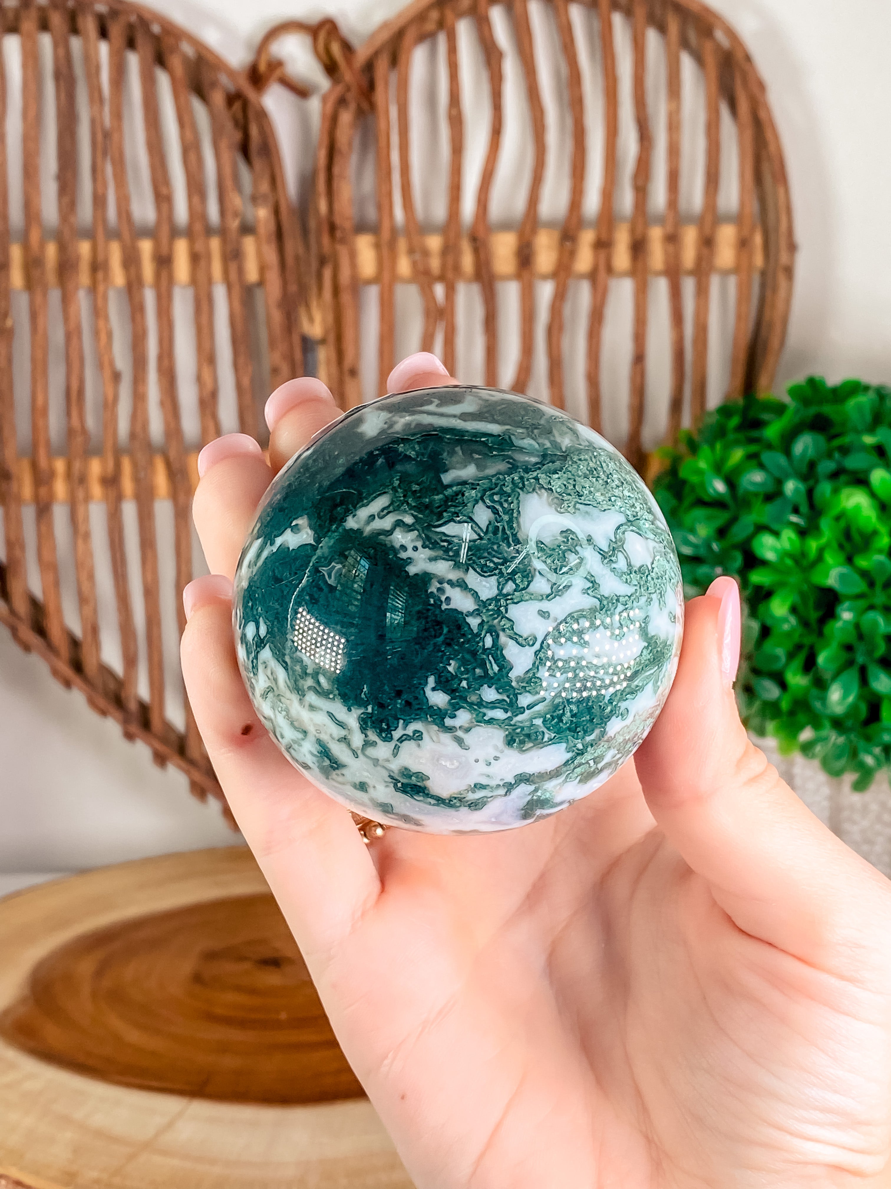 Moss Agate Sphere