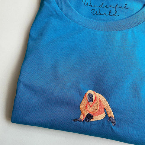 Embroidered Short-Sleeved T-Shirt - Wood Duck BT4655