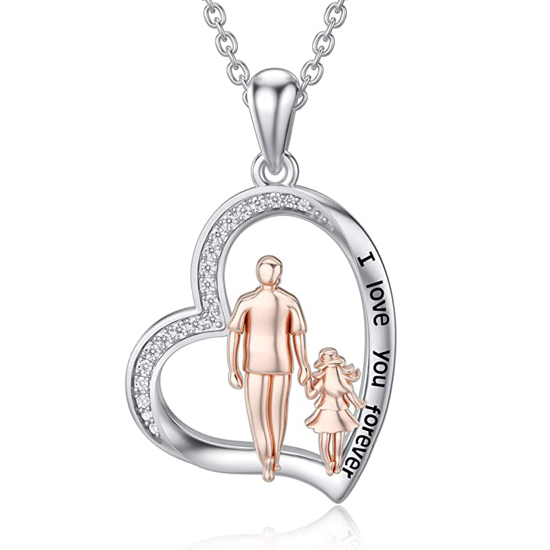 Mom Christmas Gift Mom Birthday Gift - 925 Sterling Silver Necklace 15-18
