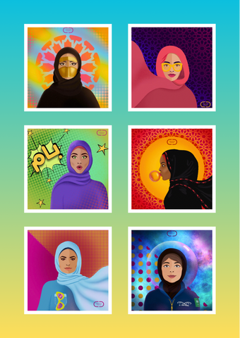 Hijabi Pop Art collection