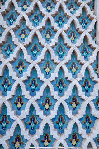 Biomorphic pattterns found in Morocco are similar to the ones found in India.