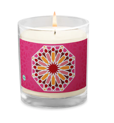 geometric candy islamic geometric artwork inspired by moroccan architecture on home decor soy candle