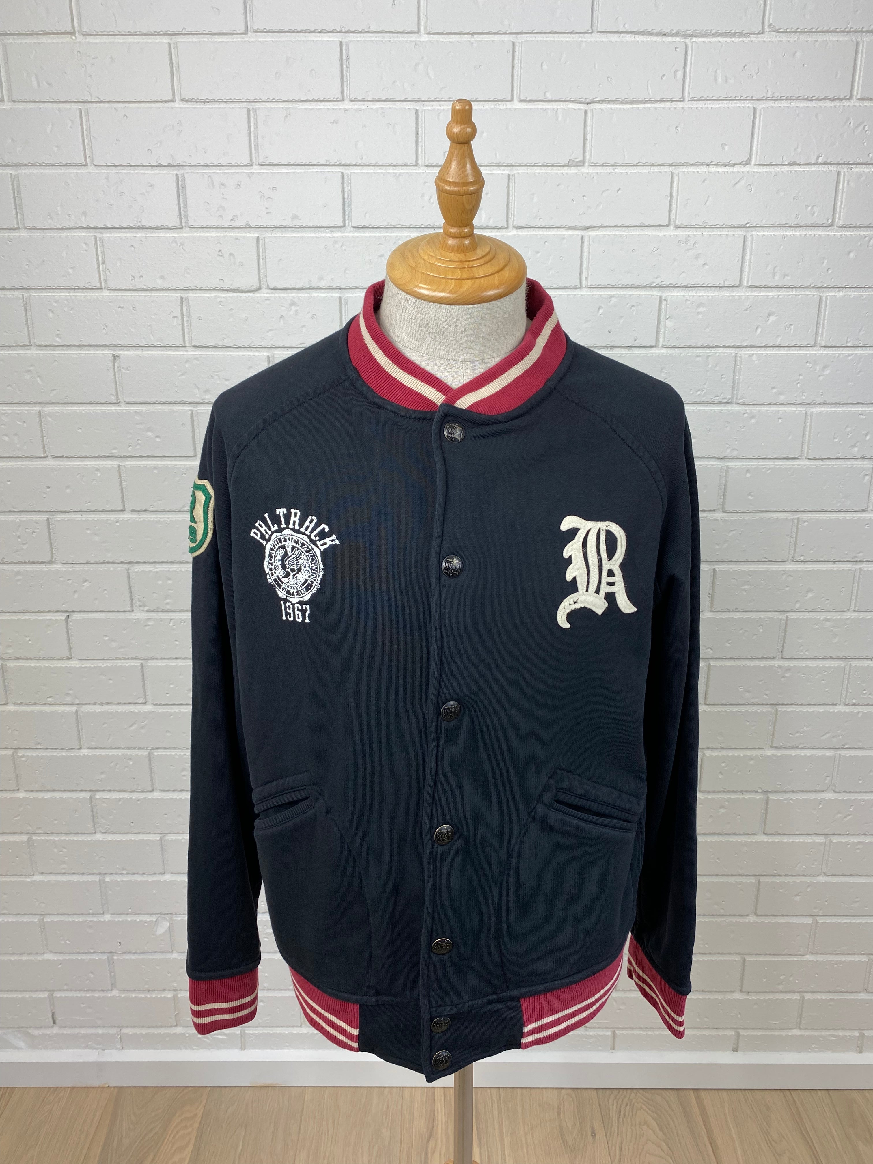 Ralph Lauren Snap Button Vintage Varsity Jacket Size L – Morikawa Boutique