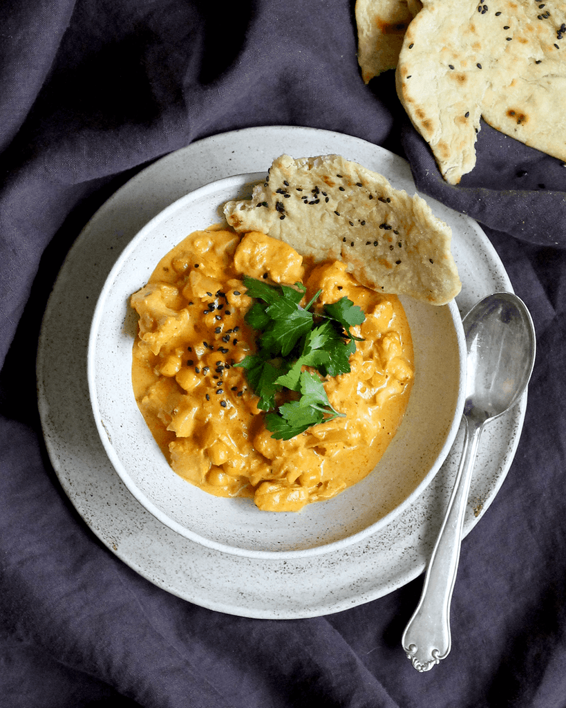 Butter Chicken med Ingrid ærter og blomkål