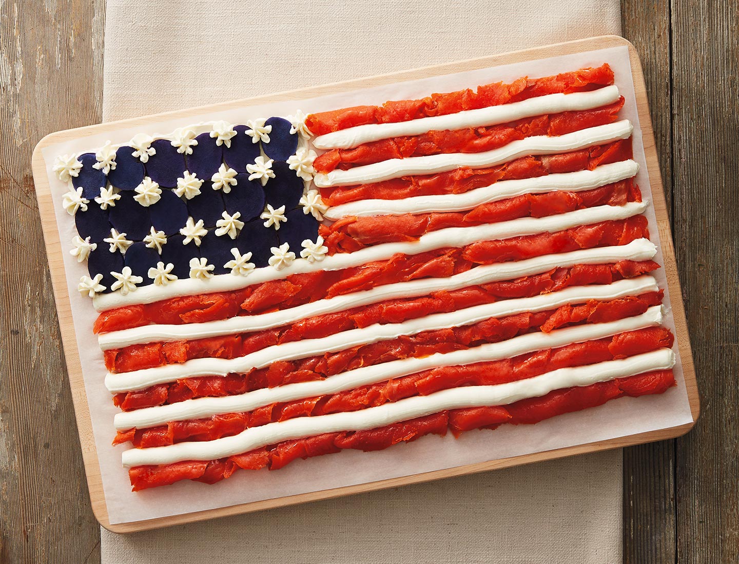 American Flag Appetizer Board