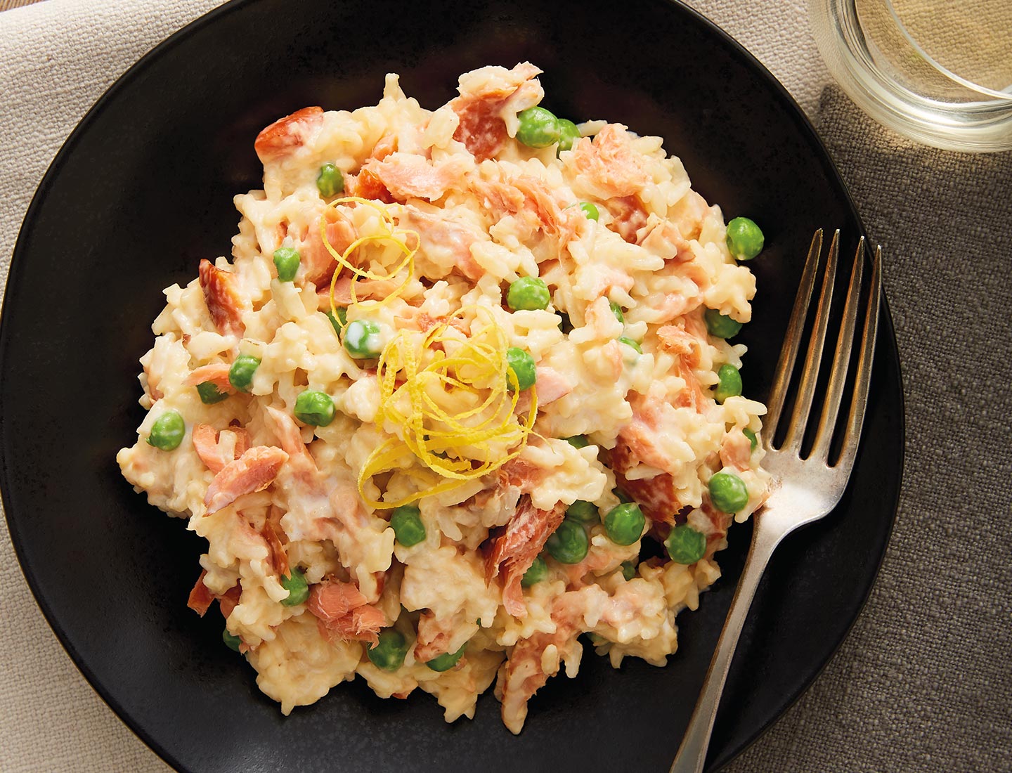 Lemony Salmon and Asparagus Risotto