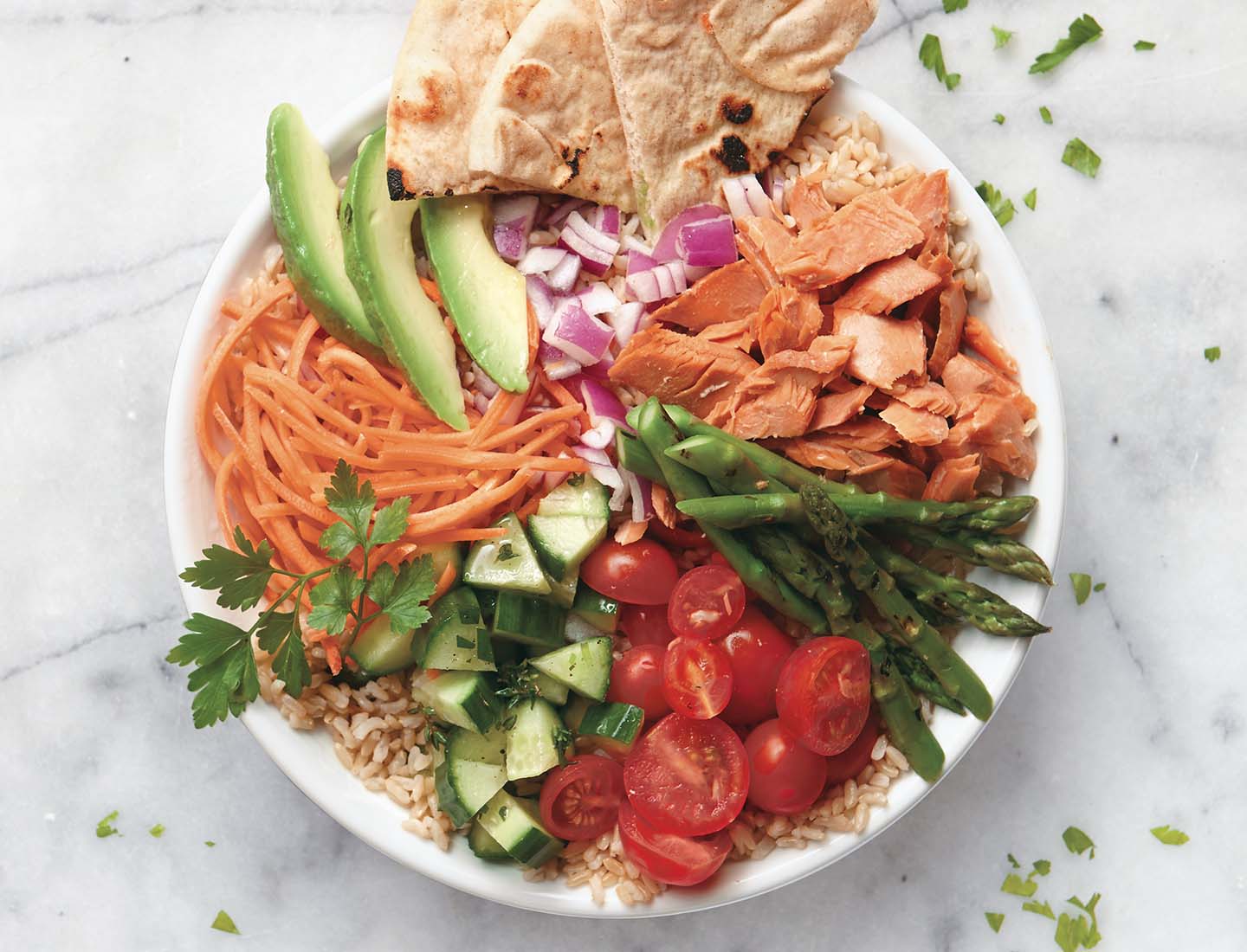 Smoked Salmon Veggie Bowl