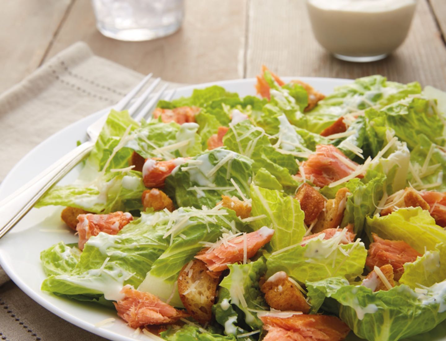 Northwest Smoked Salmon Caesar Salad