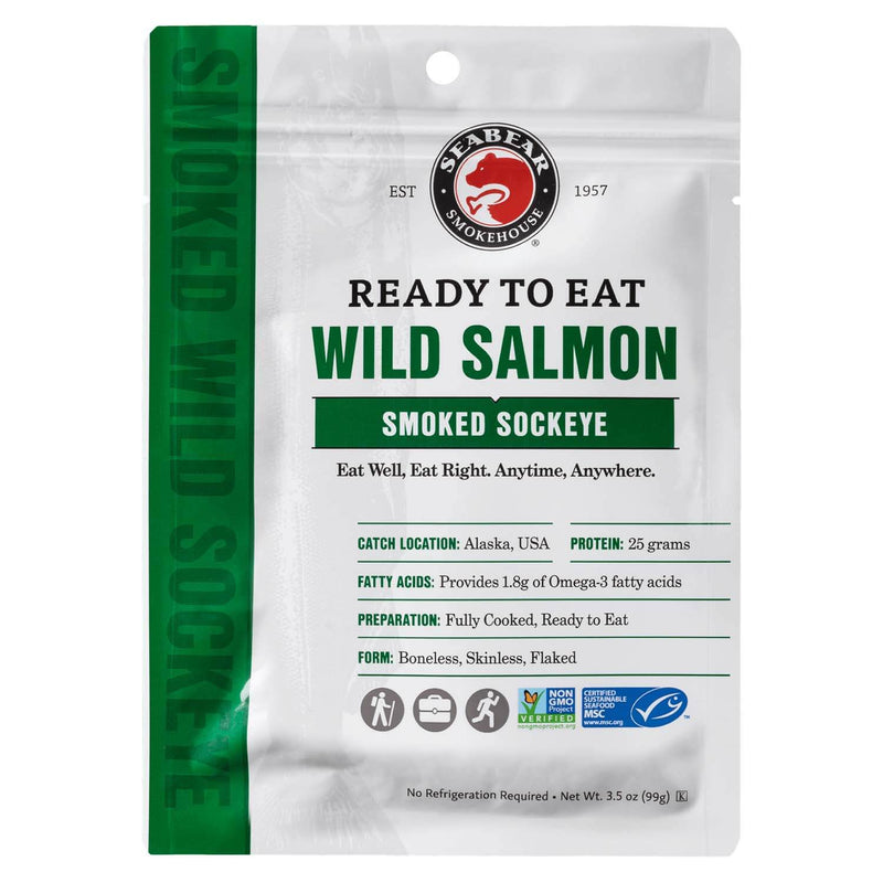 Smoked Wild Sockeye Salmon 7 Pack