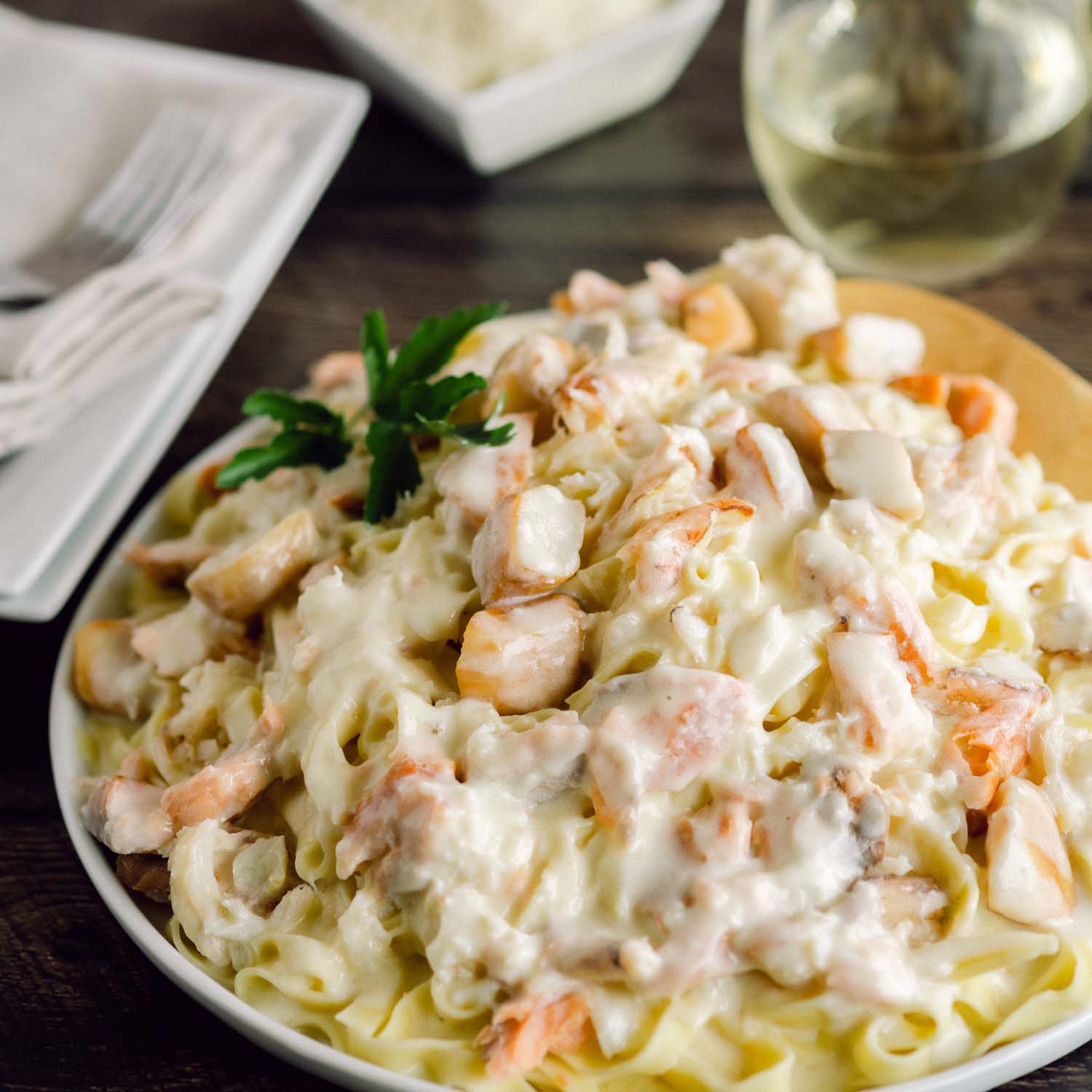 Ultimate Seafood Alfredo Dinner for Two