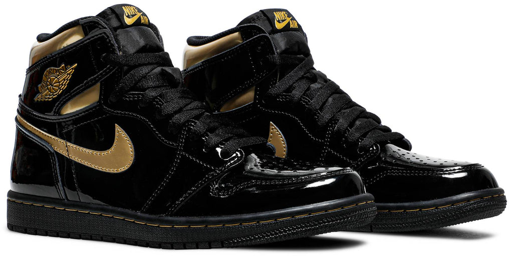 all black and gold jordan 1