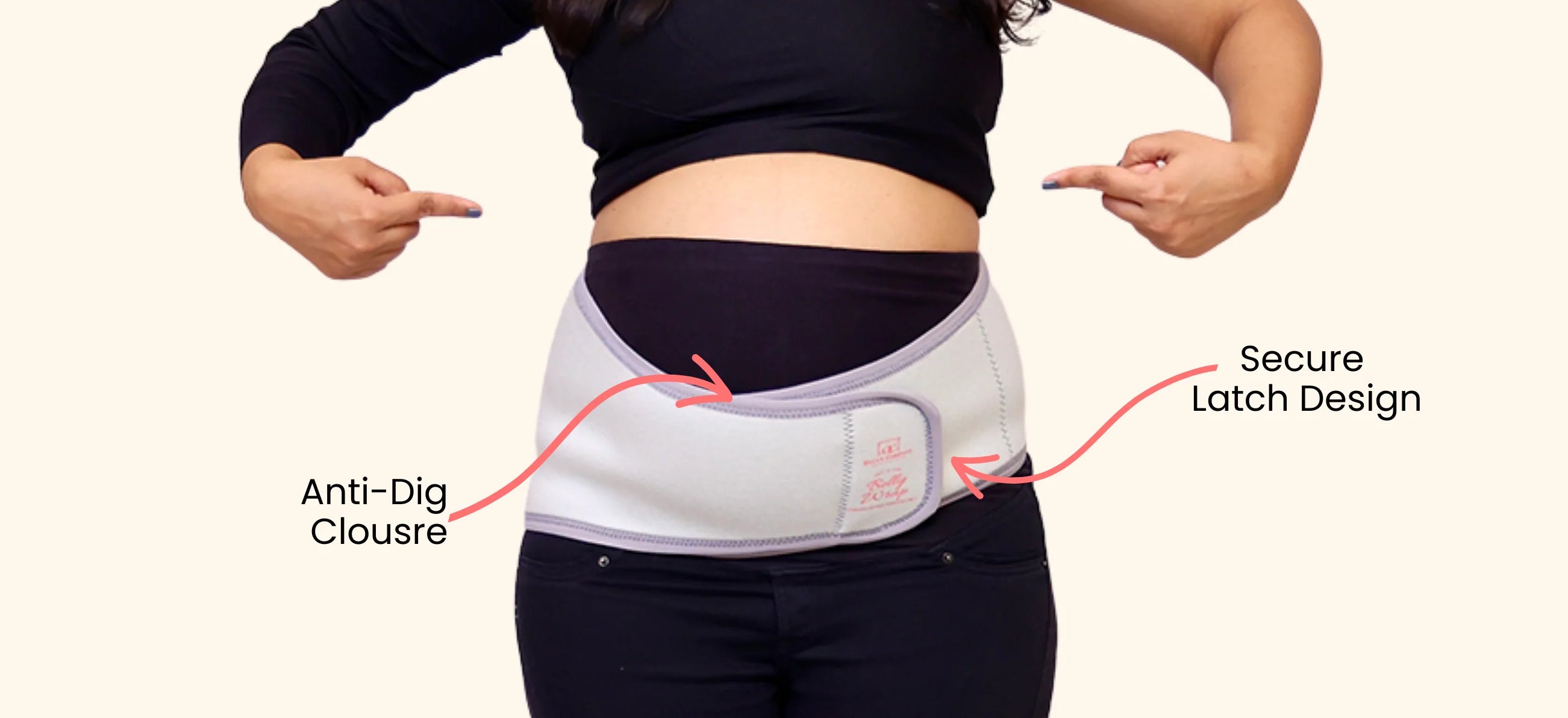 Frii Pregnancy Support Maternity Belt，Double Support Back