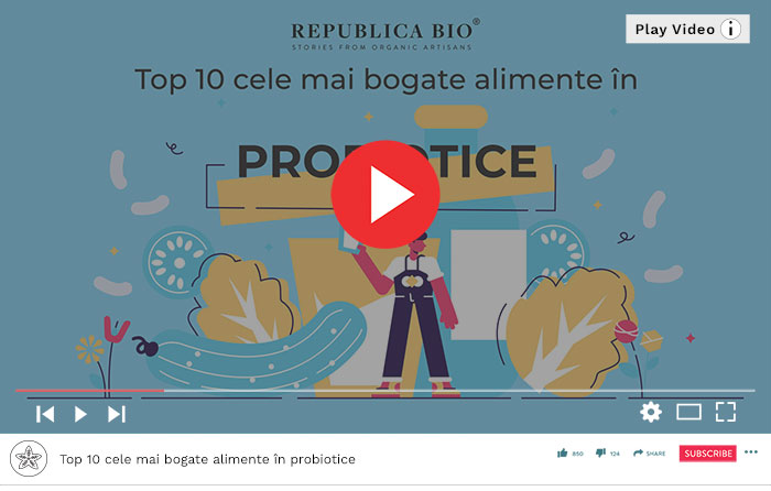 Top 10 cele mai bogate alimente în probiotice - Video Republica BIO