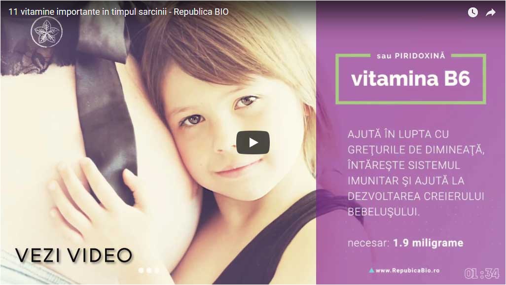 11 vitamine importante in timpul sarcinii - Video Republica BIO