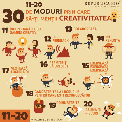 30 de moduri prin care să-ți menții creativitatea - Republica BIO