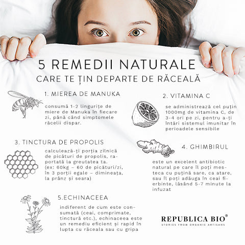 5 remedii naturale care te țin departe de răceală - Republica BIO