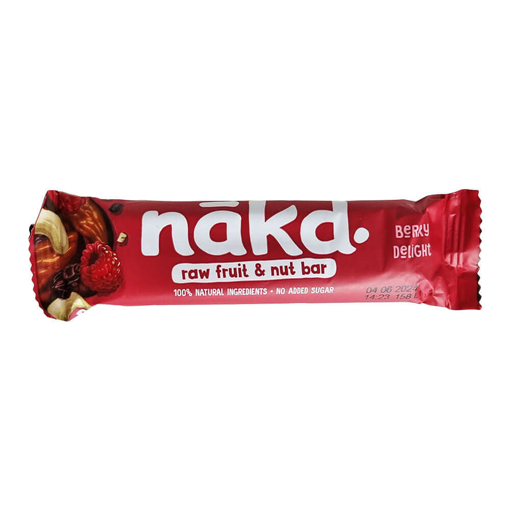 Baton raw-vegan cu zmeura fara gluten, Nakd, 35g, natural