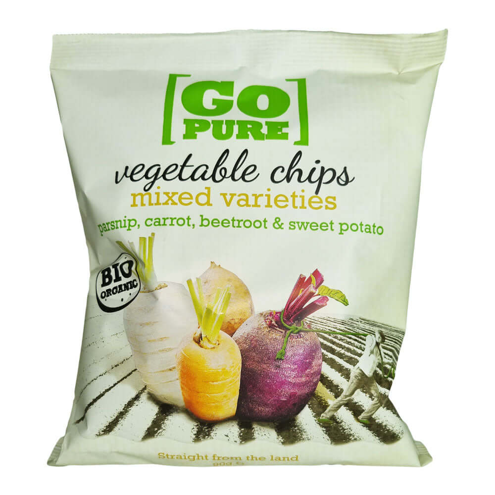 Chipsuri din legume Go Pure, bio, 90 g, ecologic