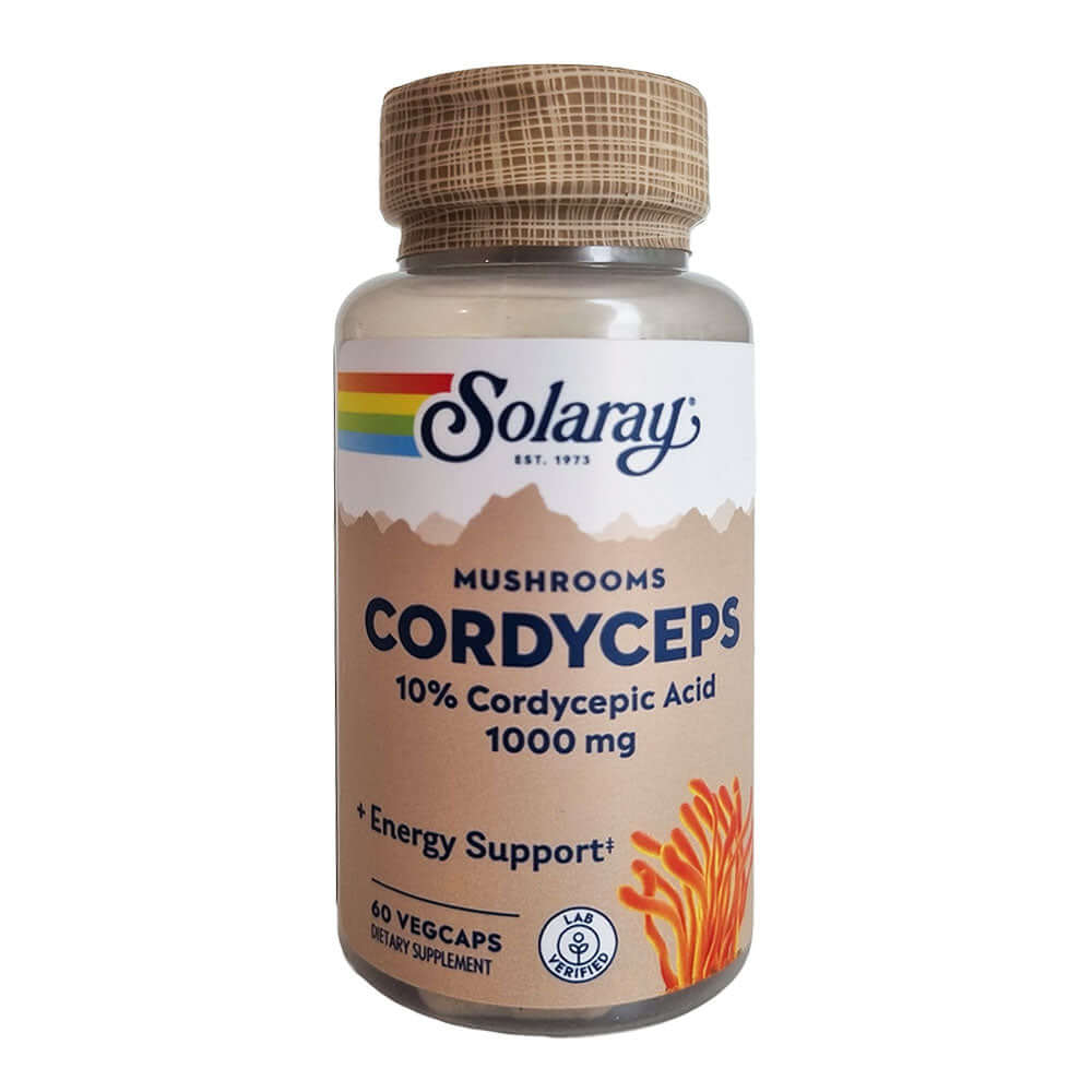 Cordyceps 60 capsule vegetale Solaray, natural, Secom